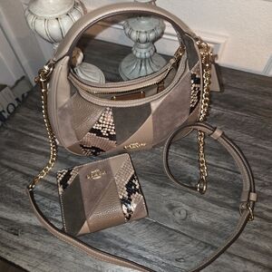 Coach Patchwork Handbag and Wallet Set NWT
